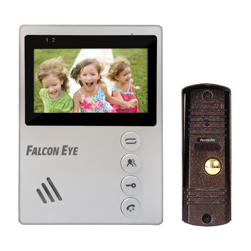 Комплект видеодомофона Falcon Eye KIT-Vista белый-0