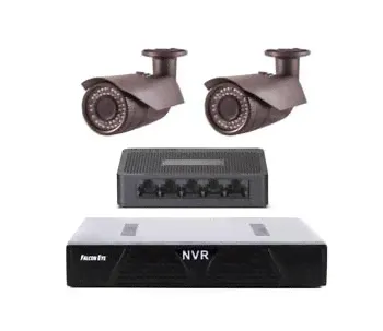 Комплект IP видеонаблюдения Falcon Eye FE-NR-2104 / 2 камеры UVIP20T-JTB40