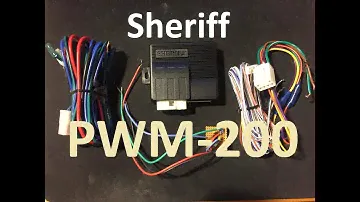 Доводчик стекол Sheriff PWM-200. Обзор основных функций