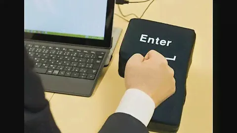 Большая usb анти стресс подушка - кнопка Enter
